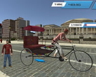 City public cycle rickshaw driving simulator BMX biciklis ingyen játék