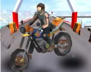 Mega ramp stunt moto